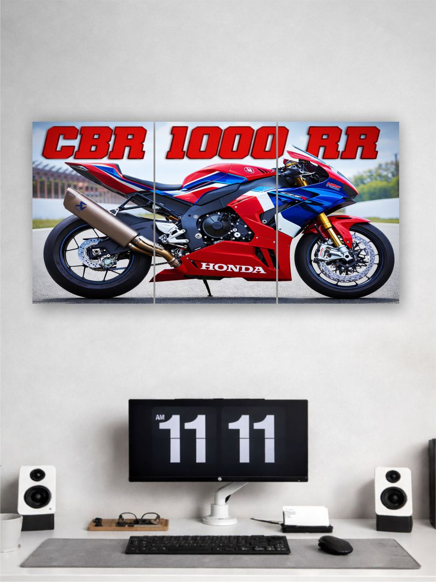 CBR1000rrr Bike Split Poster