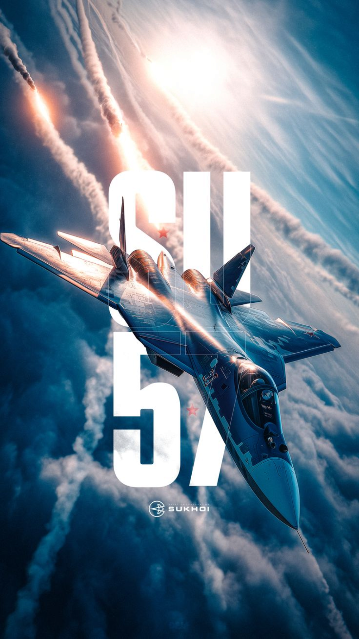SU-57 Jet Poster Frame