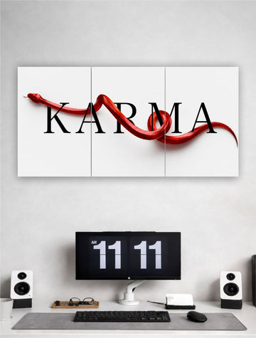 Karma Minimal Splt Poster