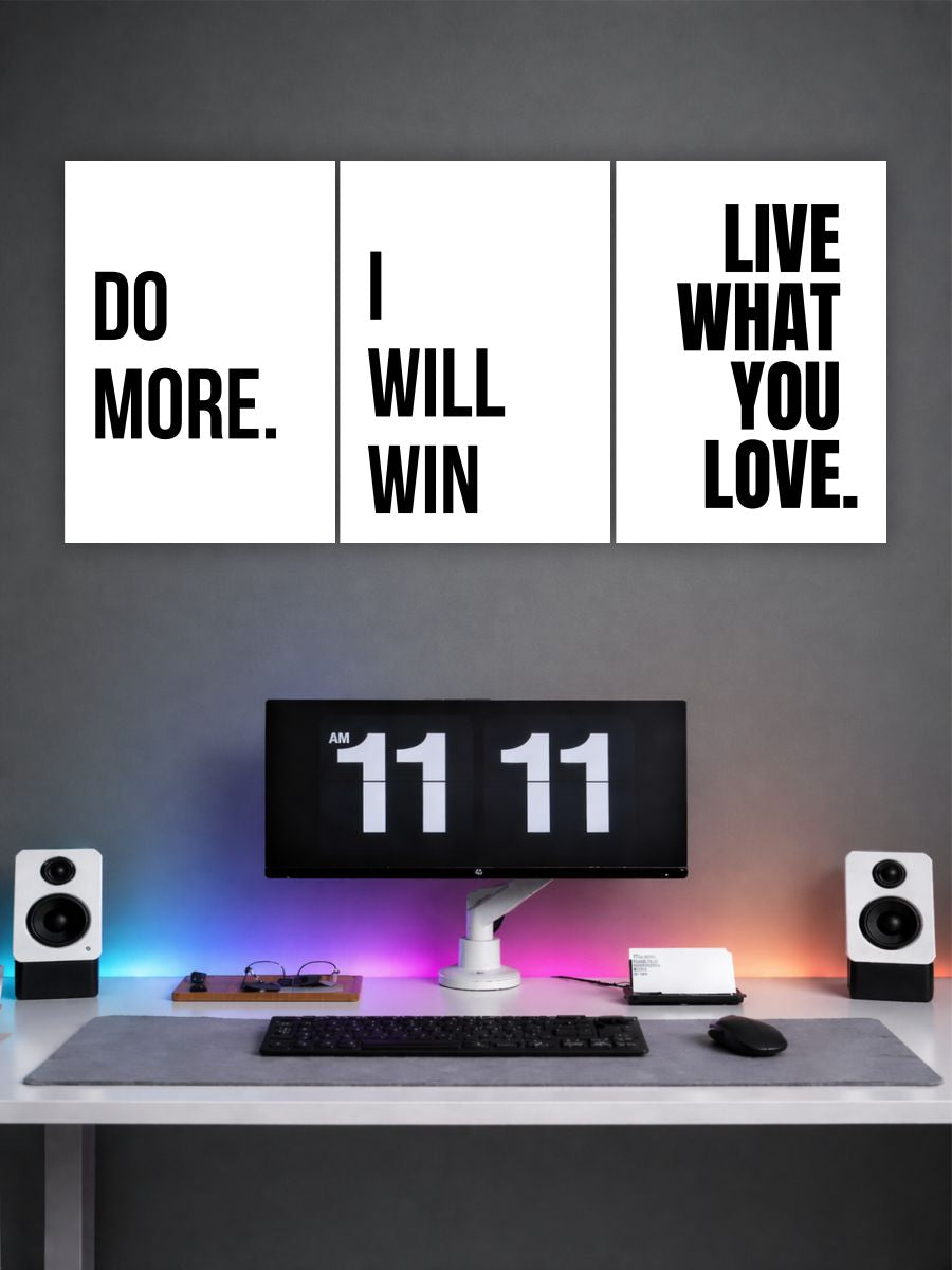 Do More, I Will Win – Motivational Poster