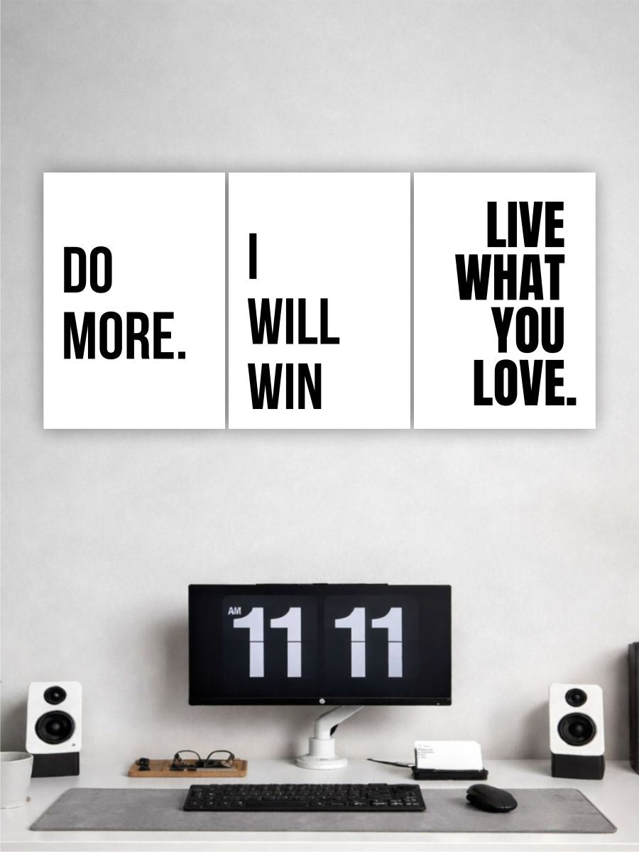 Do More, I Will Win – Motivational Poster
