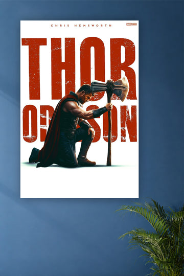 Thor Odinson Kneeling Wall Poster