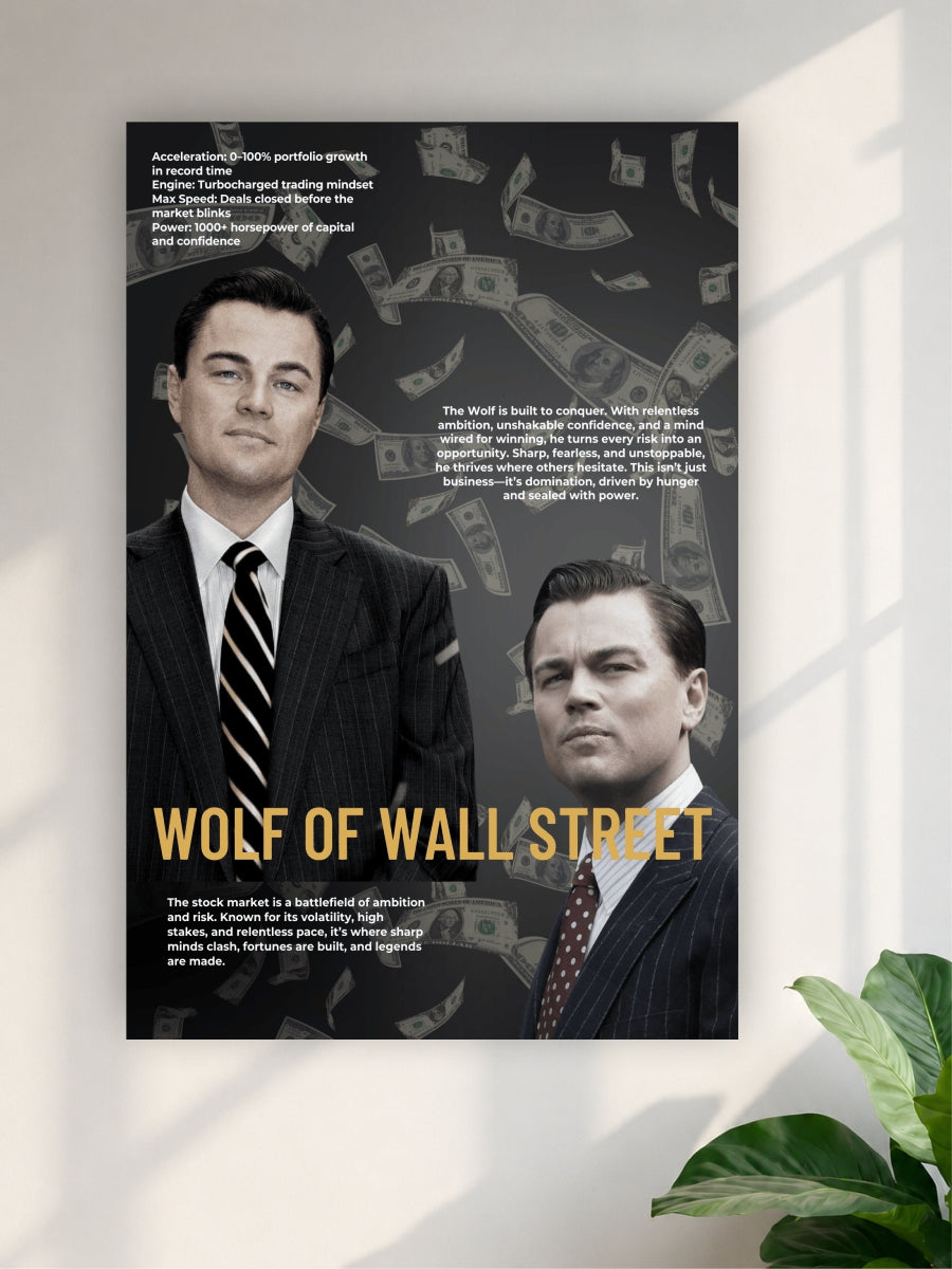Wolf Of Wall Motivation Poster