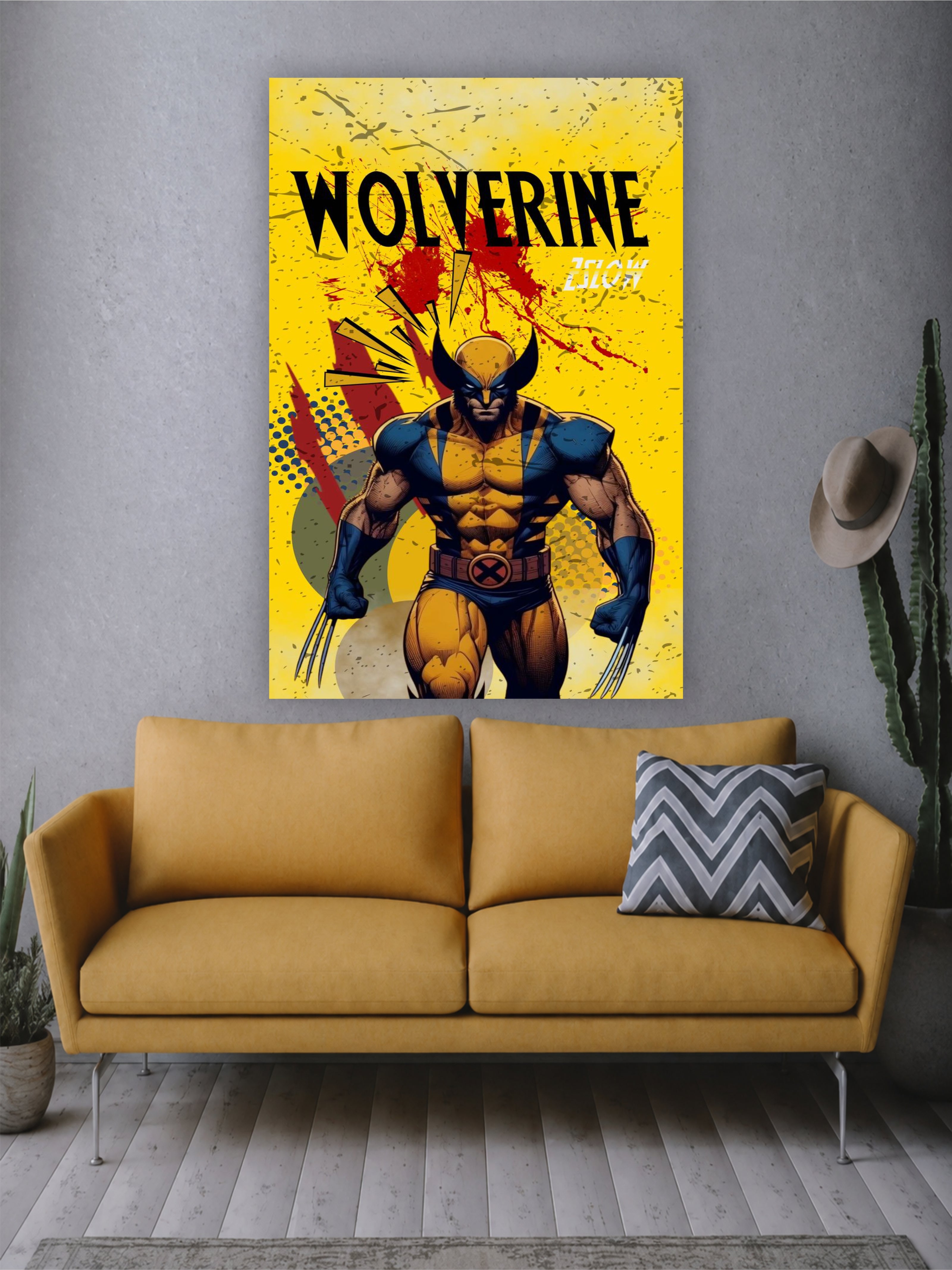Wolverine Comic Style Poster | Marvel Superhero