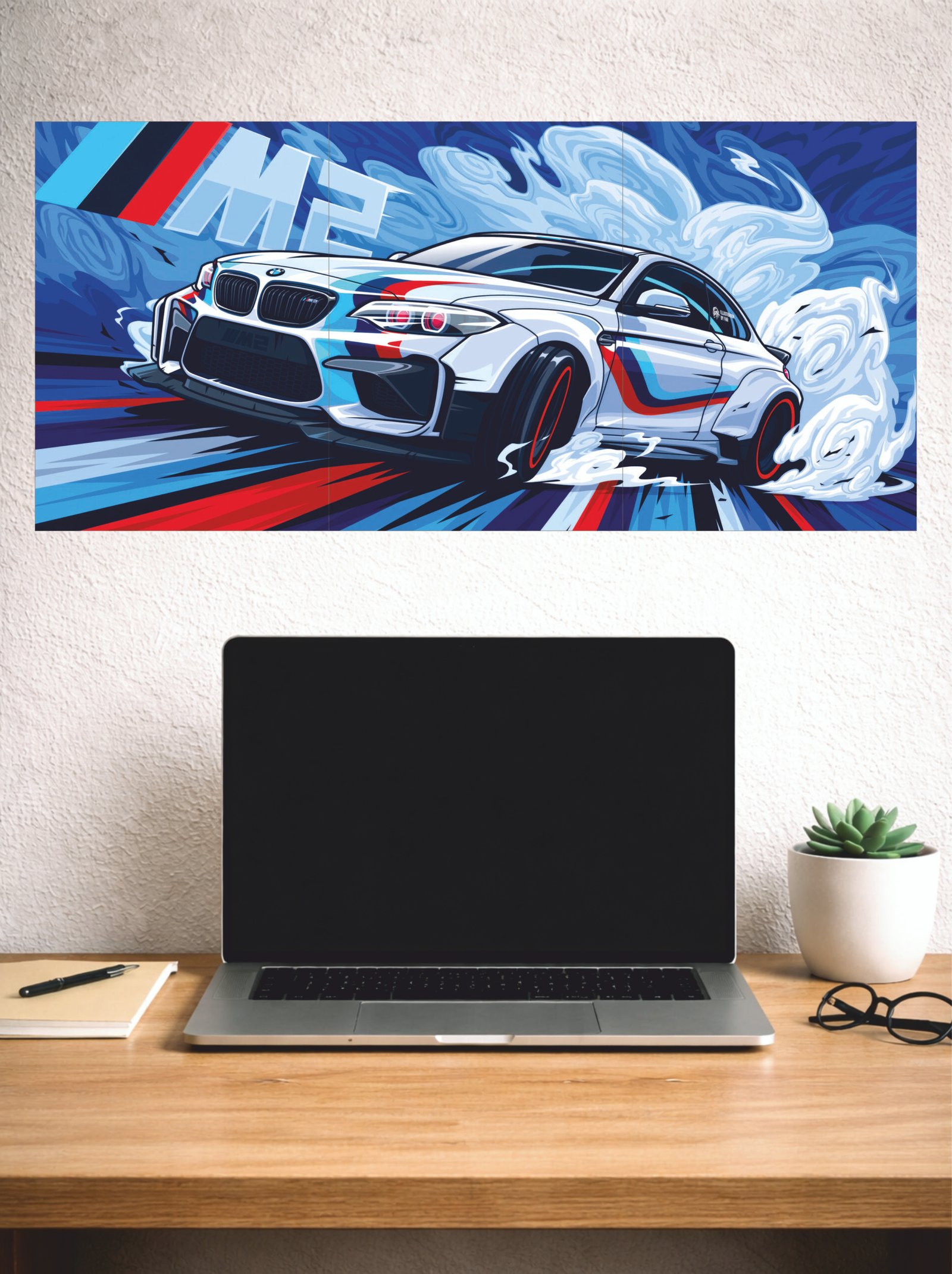 BMW M2 | VECTOR STYLE CARS #01 | CAR POSTERS A4