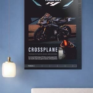 Yamaha R1 bike poster