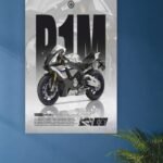 Yamaha R1 bike poster2
